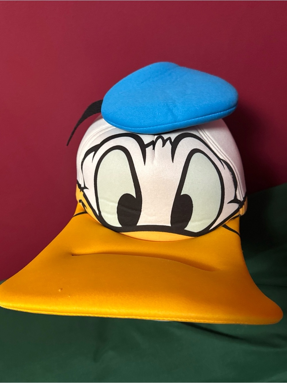 Vintage Disney Parks Donald Duck 3D Novelty Hat Cap Adult One Size Y2K